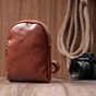 Сумка Vintage Компактна жіноча через плече на два відділення з екошкіри Коричнева (22783) - зменшене зображення 9