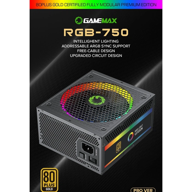 Блок питания Gamemax 750W (RGB-750 PRO) - изображение 10