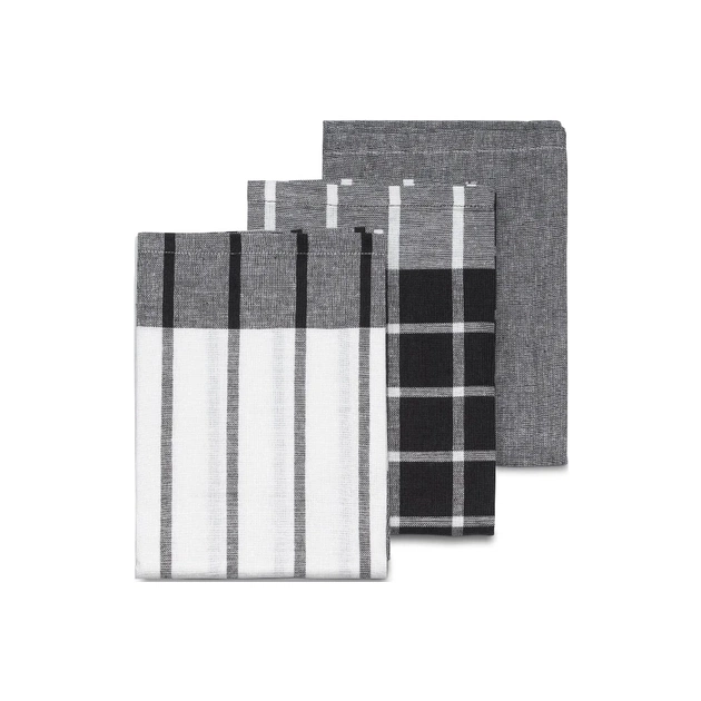 Рушник Kela кухонний набір Pasado, чорно-білий, 65x45 см, 3 шт (15972) (00000027549) - picture 1
