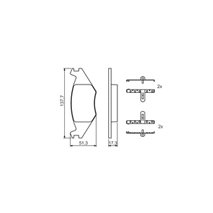 Гальмівні колодки Bosch 0 986 468 890 зображення 1