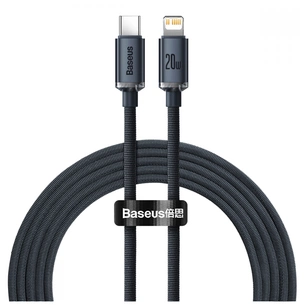 Дата кабель USB-C to Lightning 2.0m 20W Crystal Shine Series black Baseus (CAJY000301) зображення 1