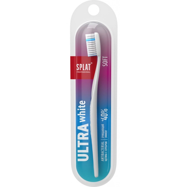 Зубна щітка Splat Professional Ultra White Soft Блакитна щетина (4603014010957) - зображення 1