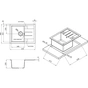 Мийка кухонна Kroner KompositGRA-6550 (CV027411) - зменшене зображення 7