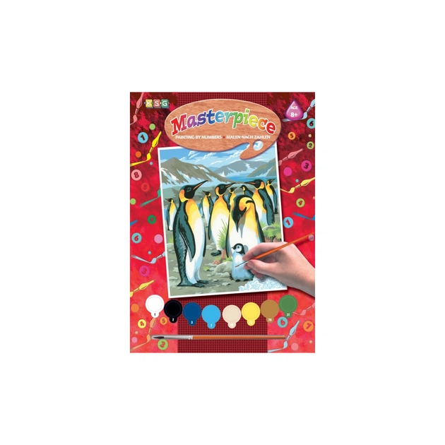 Набор для творчества Sequin Art PAINTING BY NUMBERS JUNIOR Penguins (SA0033) - изображение 1