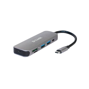 Концентратор D-Link DUB-2325 2xUSB3.0, 1xUSB TypeC, 1xSD, 1x-microSD, USB TypeC (DUB-2325) зображення 1