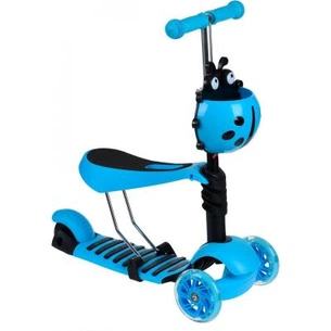 Самокат Same Toy триколісний, із сидінням та кошиком, Блакитний (SY-S170Ut-1) зображення 1