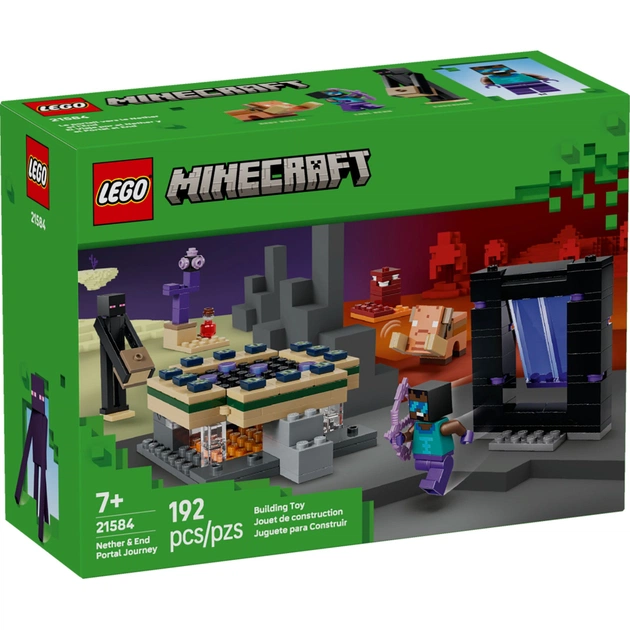 Конструктор LEGO Minecraft Путешествие в Нижний мир и Портал в Край (21584) - изображение 1