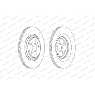 Гальмівний диск FERODO DDF2546C зображення 1