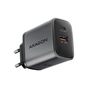 Зарядное устройство AXAGON 1xUSB-C PD67W + 1xUSB QC4+ PPS gray (ACU-PQ67) - уменьшенное изображение 1