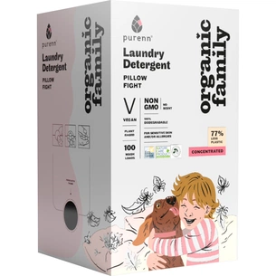 Гель для прання Purenn Organic Family Pillow Flight для чутливої шкіри схильної до алергії Неароматизований 3 л (4751024881170) зображення 1