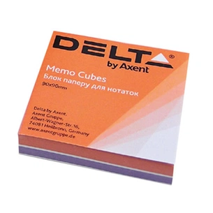 Бумага для заметок Delta by Axent "COLOR" 80Х80Х20мм, glued (D8022) изображение 1