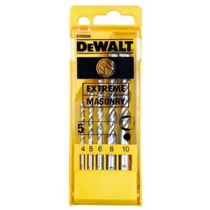 Набір свердл DeWALT EXTREME по кирпичу, 5шт, d=4,5,6,8,10м (DT6956) зображення 1