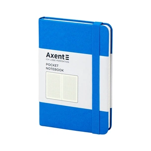 Книга записна Axent Partner, 95x140 мм, 96 аркушів, клітинка, блакитна (8301-07-A) зображення 1