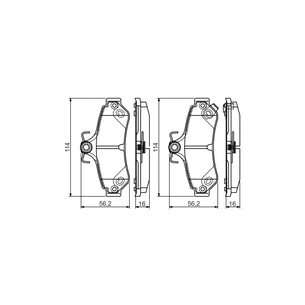 Гальмівні колодки Bosch 0 986 495 173 зображення 1