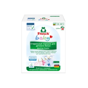 Пральний порошок Frosch Baby для дитячої білизни 1215 г (4009175958181) зображення 1