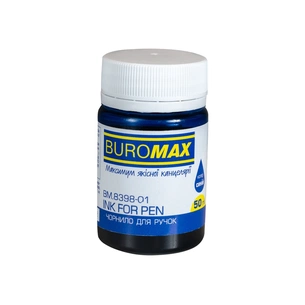 Чорнило для пір'яних ручок Buromax 50 мл синій (BM.8398-01) изображение 1