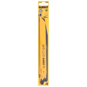 Полотно DeWALT біметалічний, 203 мм, крок зубів 10-14 TPI, 5 шт (DT2387) изображение 1