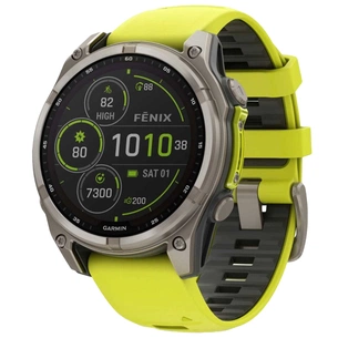 Смарт-годинник Garmin fenix 8 47mm,Saph Solar, BareTi/Graphite,AmpYe/GrphBnd (010-02906-21) зображення 1