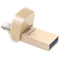 USB флеш накопичувач ADATA 128GB I920 Gold USB 3.1 Gen1/Lightning (AAI920-128G-CGD) - зменшене зображення 3