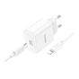 Зарядний пристрій HOCO C76A Pro Majestic USB-C PD30W + cable USB-C to Lightning White (6942007616317) - зменшене зображення 3