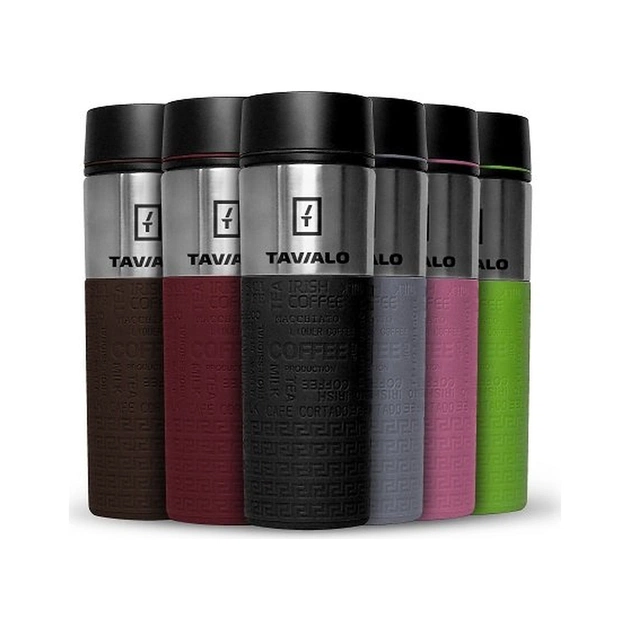 Термокружка Tavialo + 2 ущільнювальних кільця 420 мл Чорний (190420101) - зображення 7