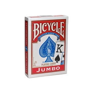 Гральні карти Bicycle Rider Back International Jumbo Index (red) (JIR001-1) зображення 1