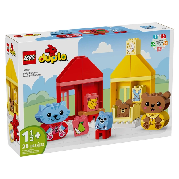 Конструктор LEGO DUPLO My First Повседневные процедуры: Время ужина и сна 28 деталей (10414) - изображение 1