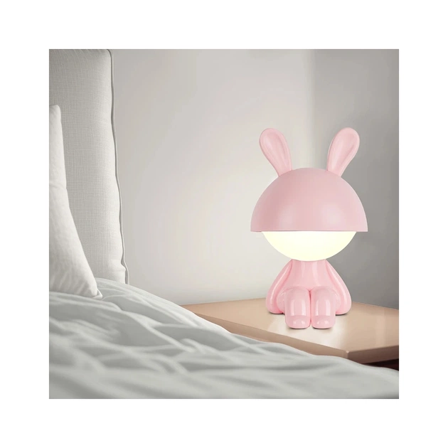 Нічник Kite Світильник LED з акумулятором Cute Bunny, рожевий (K25-316-1-2) - picture 5