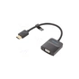 Перехідник HDMI M to VGA F 0.15m black Vention (42154) - зменшене зображення 1