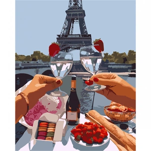 Картина по номерам Santi Зустріч у Парижі 40х50 см (954802) зображення 1