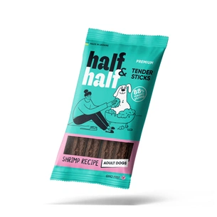 Ласощі для собак Half&Half м'ясні палички з креветкою 100 г (4820261921236) зображення 1