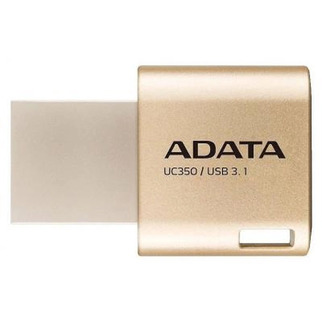 USB флеш накопичувач ADATA 16GB UC350 Gold USB 3.1/Type-C (AUC350-16G-CGD) - изображение 1