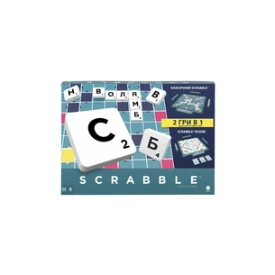 Настільна гра Scrabble Скрабл Оригінал українською (HXW21) зображення 1