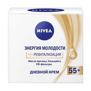 Крем для обличчя Nivea Денний Енергія Молодості 55+ 50 мл (4005900450999) зображення 1