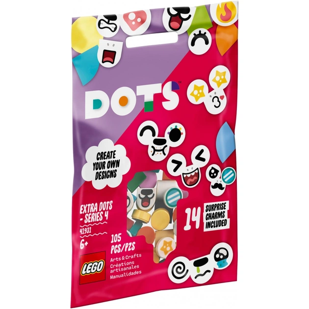 Конструктор LEGO DOTS Додаткові елементи Тайли -серія 4, 105 деталей (41931) - зображення 1