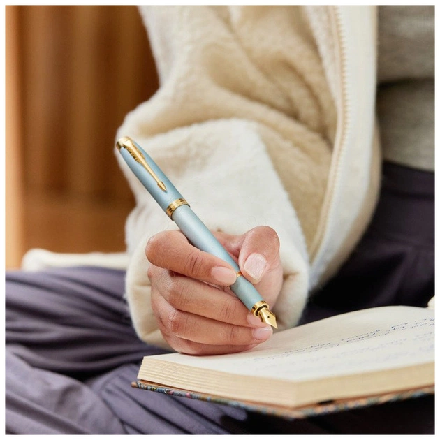 Ручка пір'яна Parker IM 17 Rituals Turquoise Green GT  FP F + Пакет Parker Rituals (29 111) - изображение 8