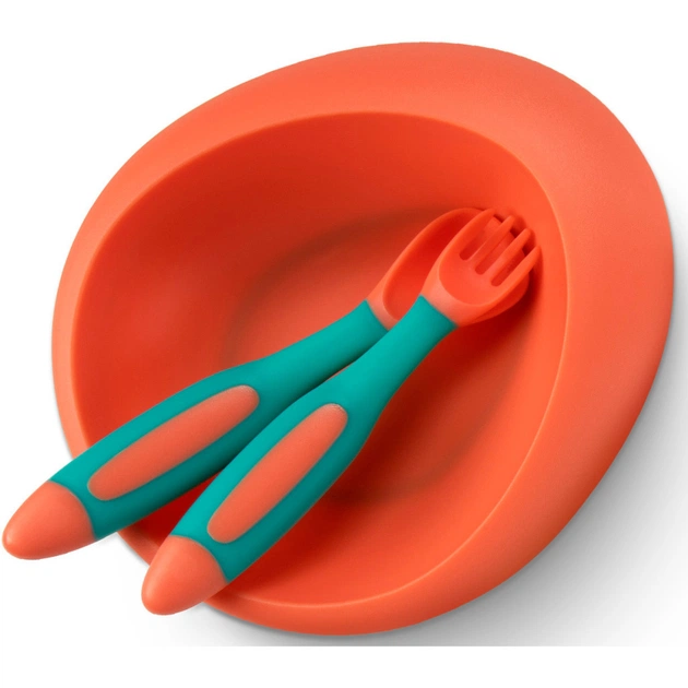 Тарілка дитяча Baboo Ufo з основою-присоскою, від 6 місяців (персик) (9-031) - picture 5