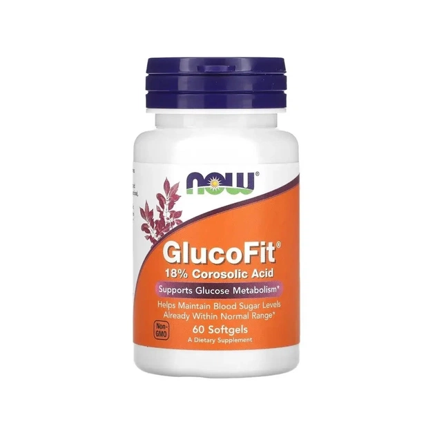 Витаминно-минеральный комплекс Now Foods Глюкофит, контроль сахара, GlucoFit, 60 гелевых капсул (NF3095) - изображение 1