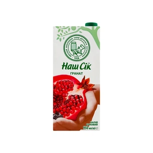 Сік Наш Сік Гранатовий 950 мл (4820192263924) зображення 1