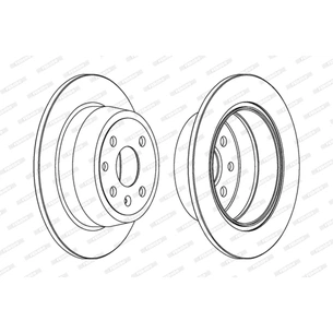 Гальмівний диск FERODO DDF331C зображення 1
