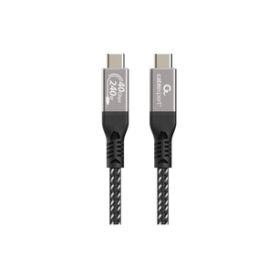 Дата кабель USB-C to USB-C 0.5m USB4 240W 8K60Hz 40Gbps Cablexpert (CCBP-USB4-CMCM240-0.5M) зображення 1