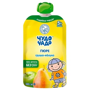Детское пюре Чудо-Чадо Груша Яблоко 180 г (4820016254619) изображение 1