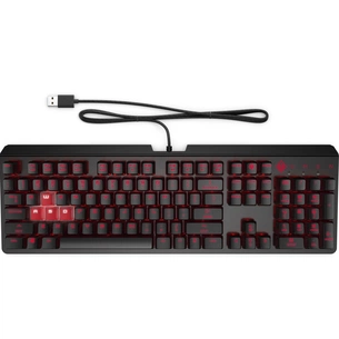 Клавіатура HP OMEN Encoder LED 104key Cherry MX Red USB Black (6YW76AA) зображення 1