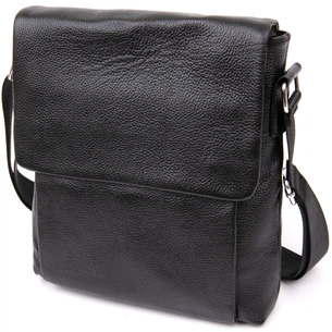 Сумка Vintage З клапаном флотар Чорна (20410) зображення 1