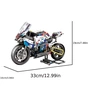 Конструктор мотоцикл Project Machine F202 (white/red/blue) - уменьшенное изображение 2