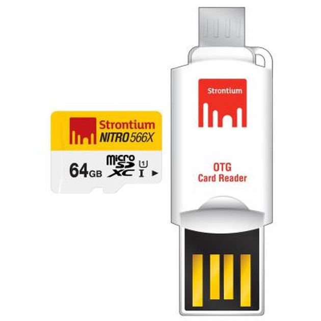 Карта пам'яті Strontium Flash 64GB microSD Class 10 USH-I 566X (SRN64GTFU1T) - изображение 1