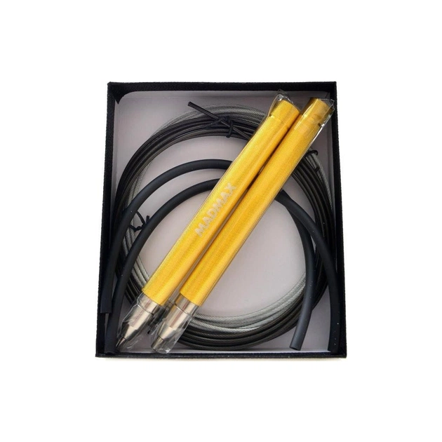 Скакалка MadMax MFA-286 Speed jump rope швидкісна Жовта (MFA-286-YEL-U) - picture 3