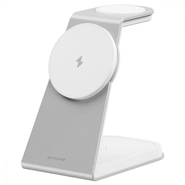 Беспроводное зарядное устройство Proove Omni Power 3in1 15W White (WSOP15020002) - изображение 1