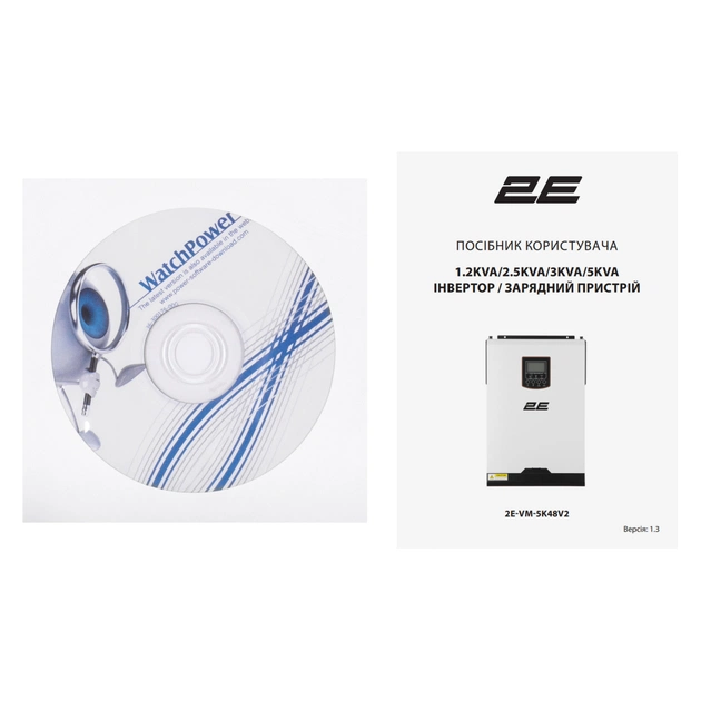 Сонячний інвертор 2E VM-5K48 5000VA/5000W, 48V, Hi-voltage (2E-VM-5K48V2) - зображення 7