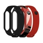 Ремінець до фітнес браслета Armorstandart комплект 3шт Xiaomi Mi Band 7/6/5 Bat siluet (ARM77057) - зменшене зображення 1
